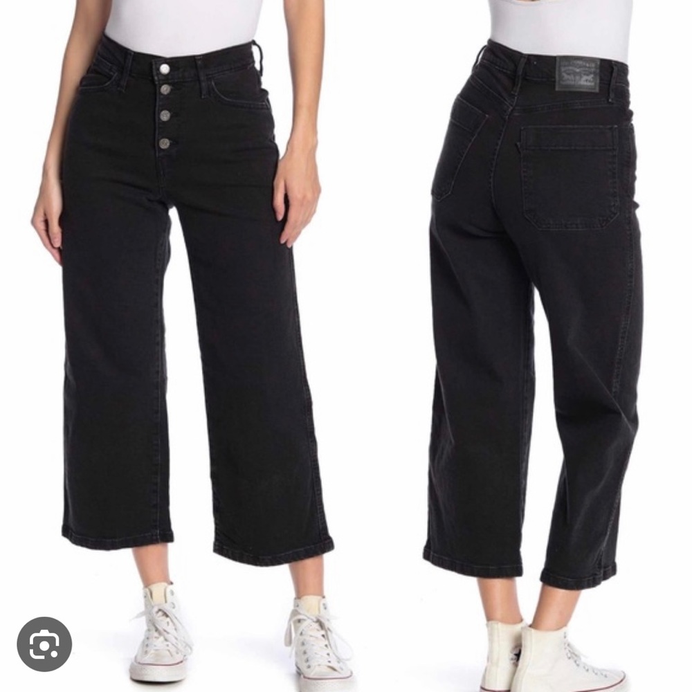 Levi’s Mile High Cropped Wide Leg Jeans